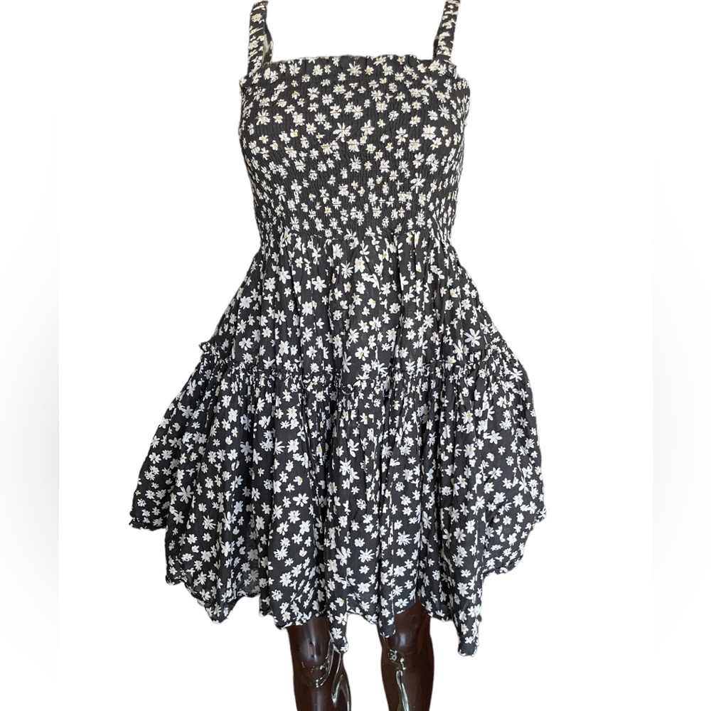 ASOS Floral Backless Layered Flared Dress Sz 2